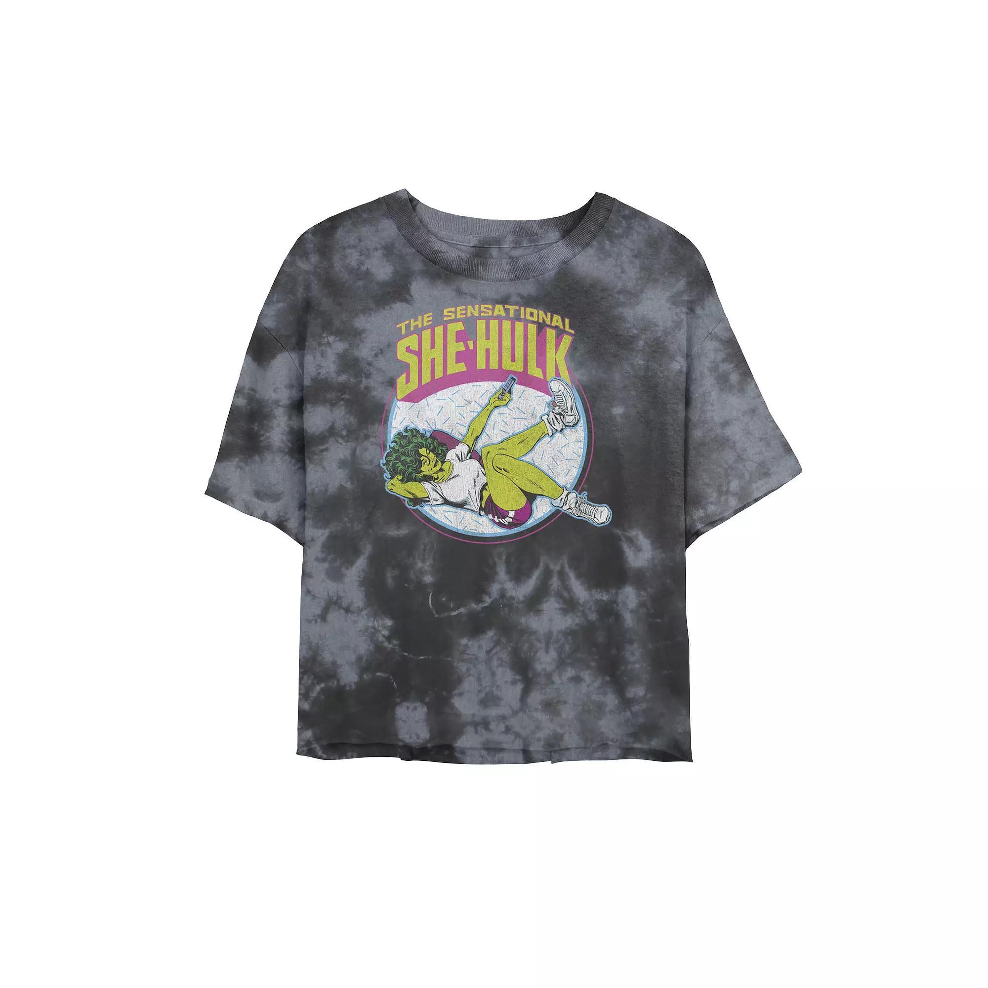 Juniors' Marvel The Sensational She-Hulk Vintage Tee, Girl's, Size: XL, White Blue Product Image