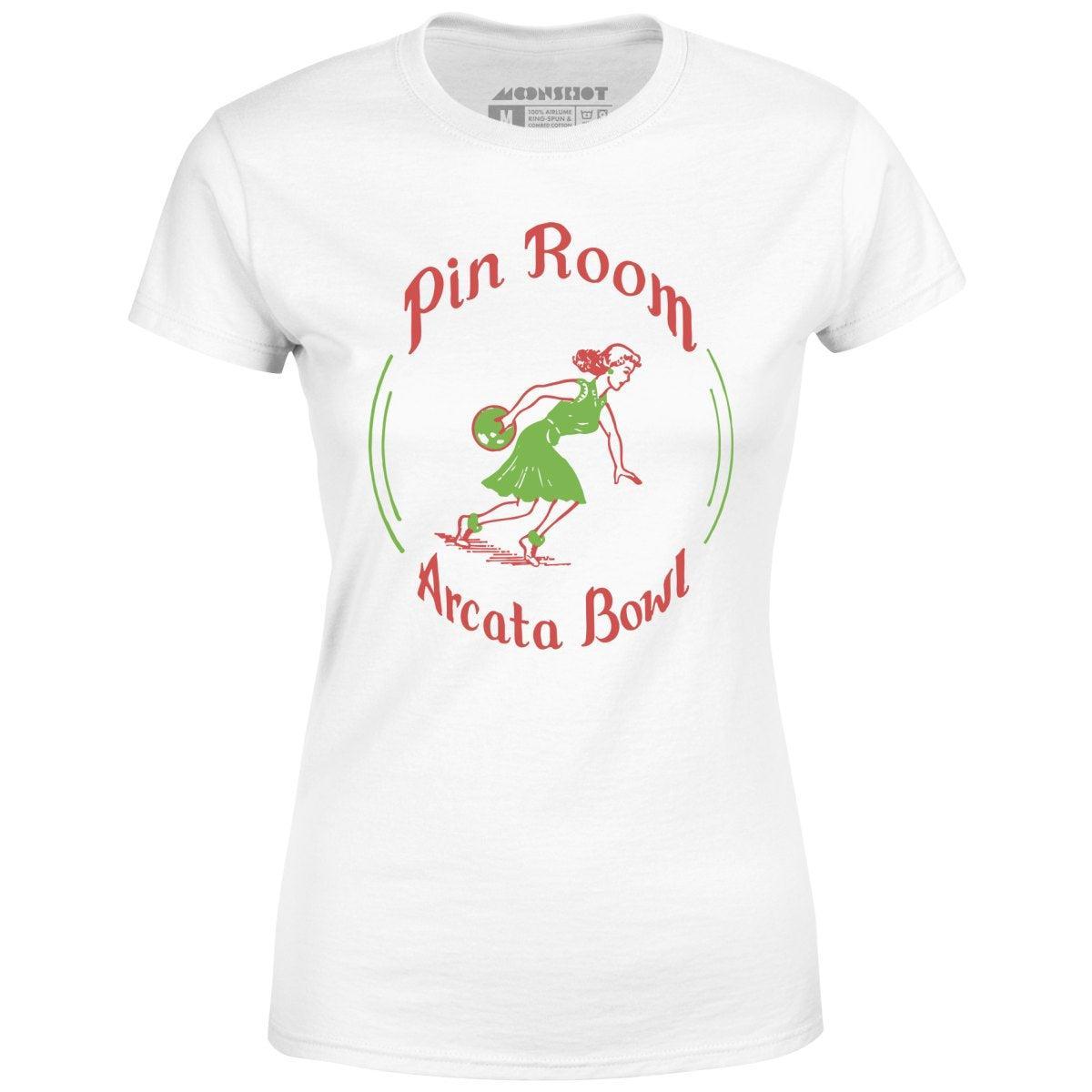 Arcata Bowl Pin Room - Arcata, CA - Vintage Bowling Alley - Women's T-Shirt Female Product Image