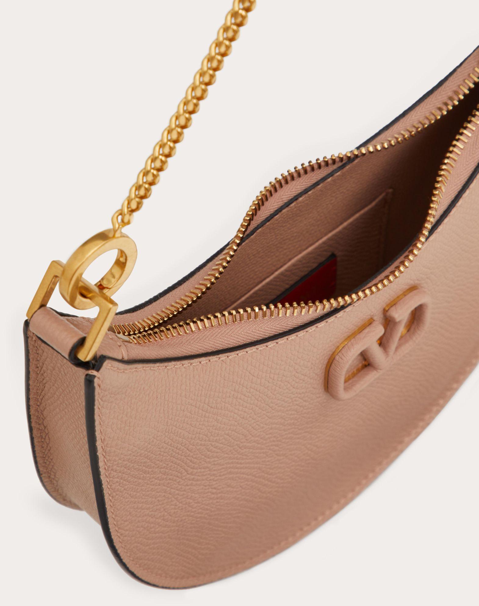 Mini Vlogo Signature Grainy Calfskin Hobo Bag Product Image