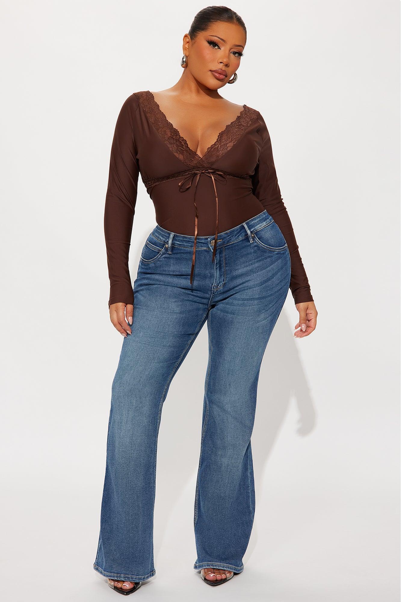 Bridget Long Sleeve Top - Chocolate Product Image