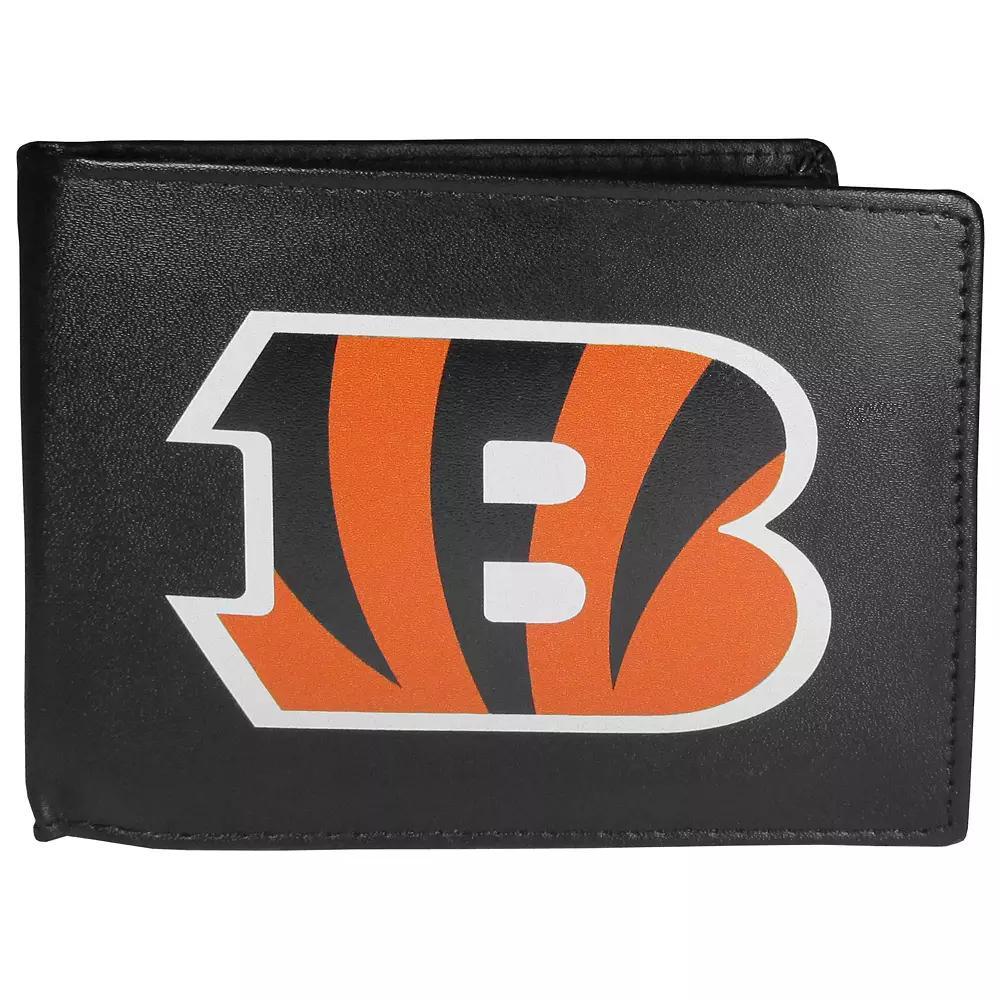 Men's Denver Broncos Leather Bi-Fold Wallet, Team Product Image