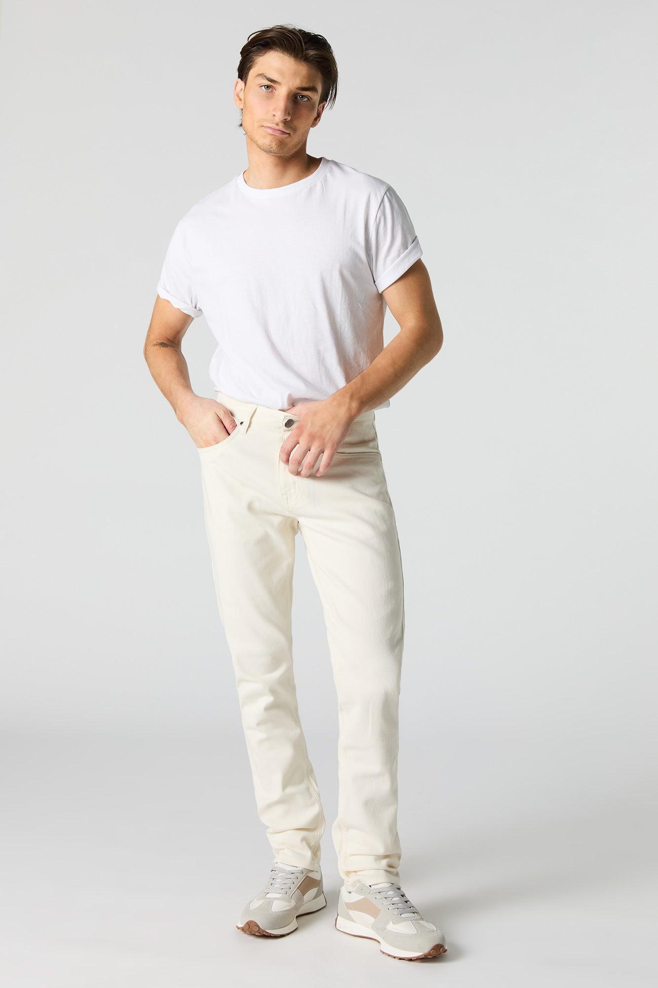 White Wash Slim Jean Male Product Image