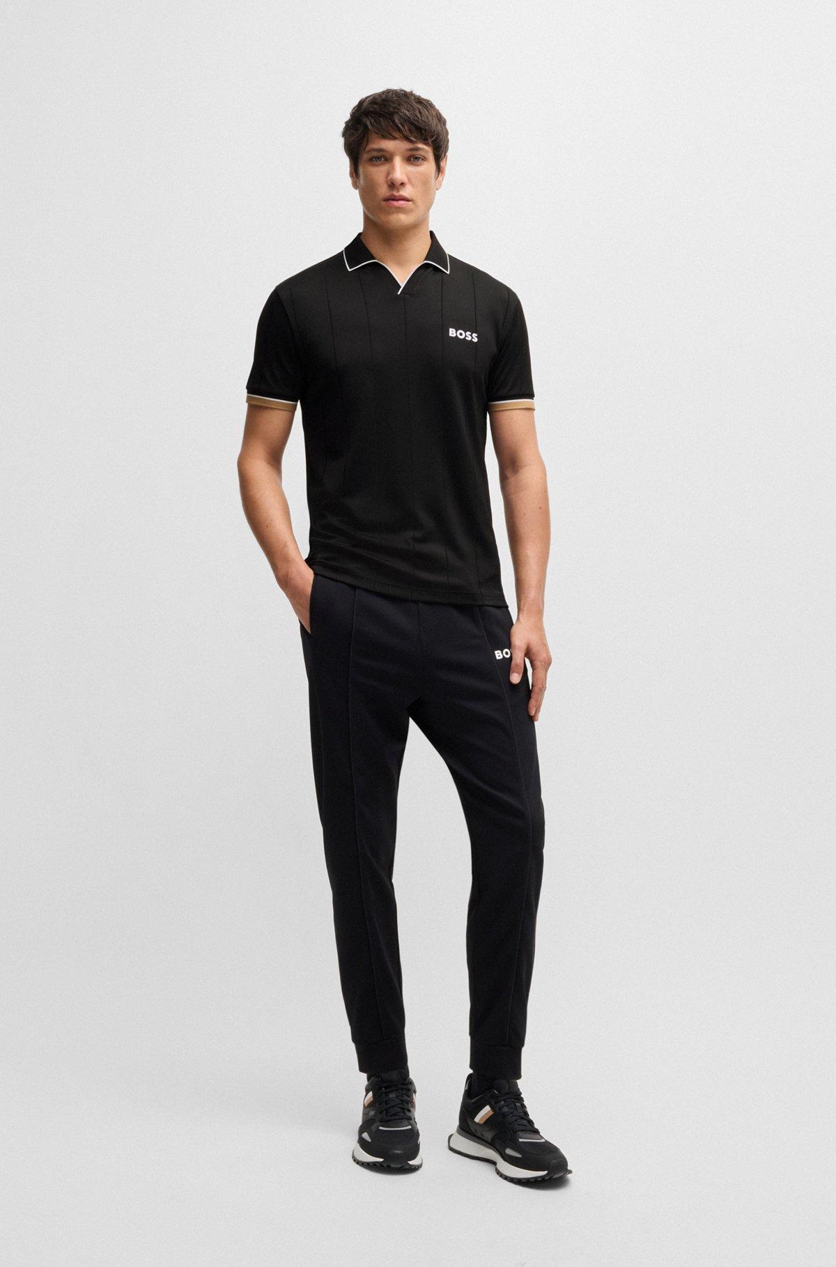 BOSS x Matteo Berrettini active polo shirt with four-way stretch Product Image