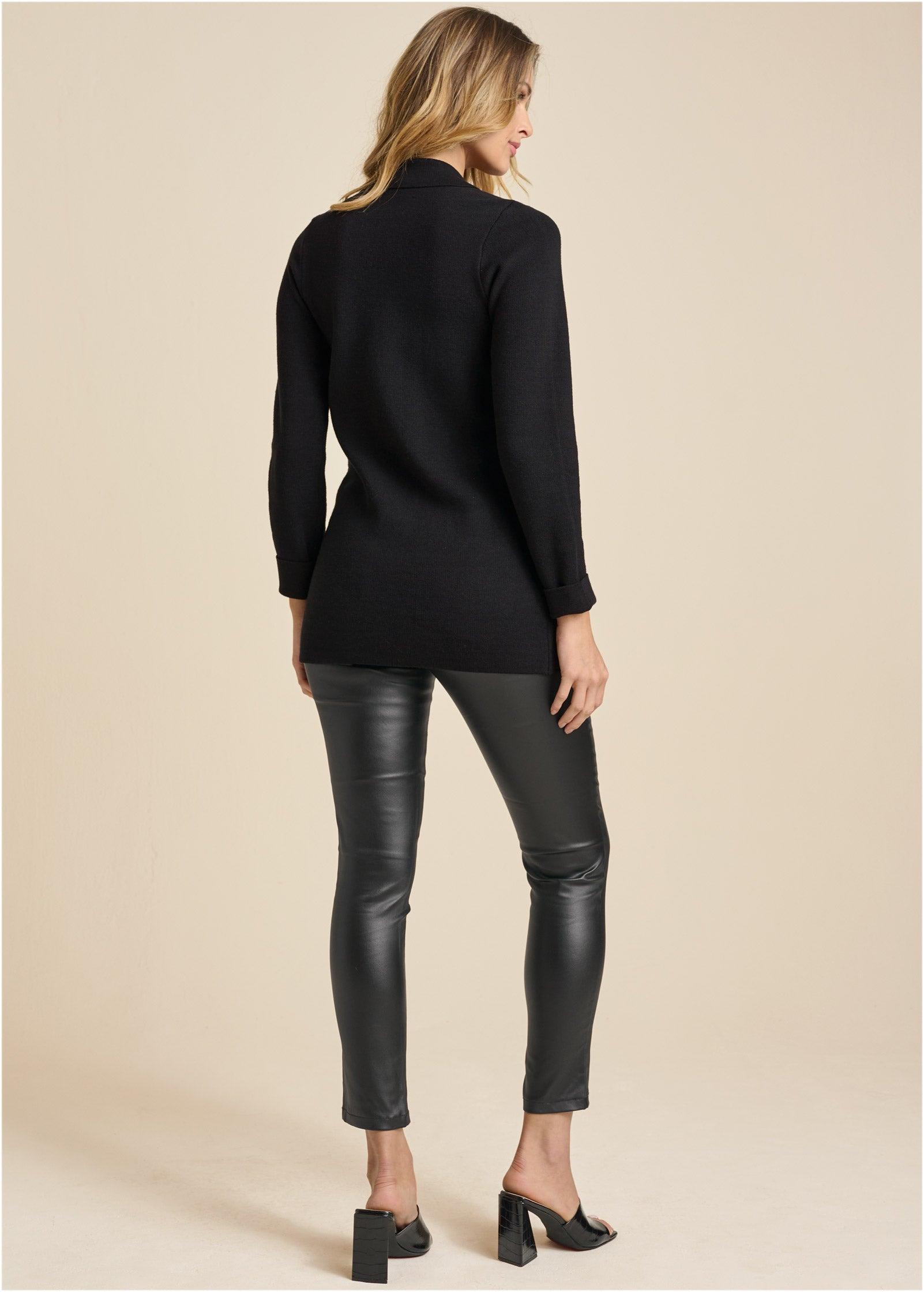 Double Breasted Blazer - Black Product Image