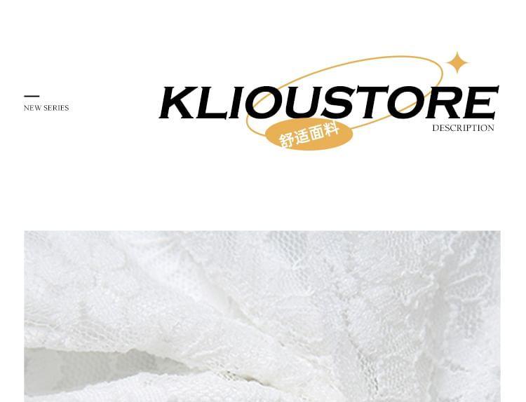 Off-Shoulder Floral Lace Maxi Sundress Product Image