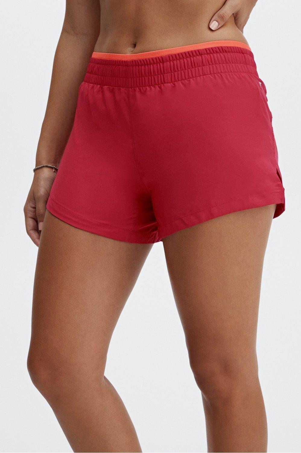 Fabletics Breathe Run Short Womens red plus Size 3X Product Image