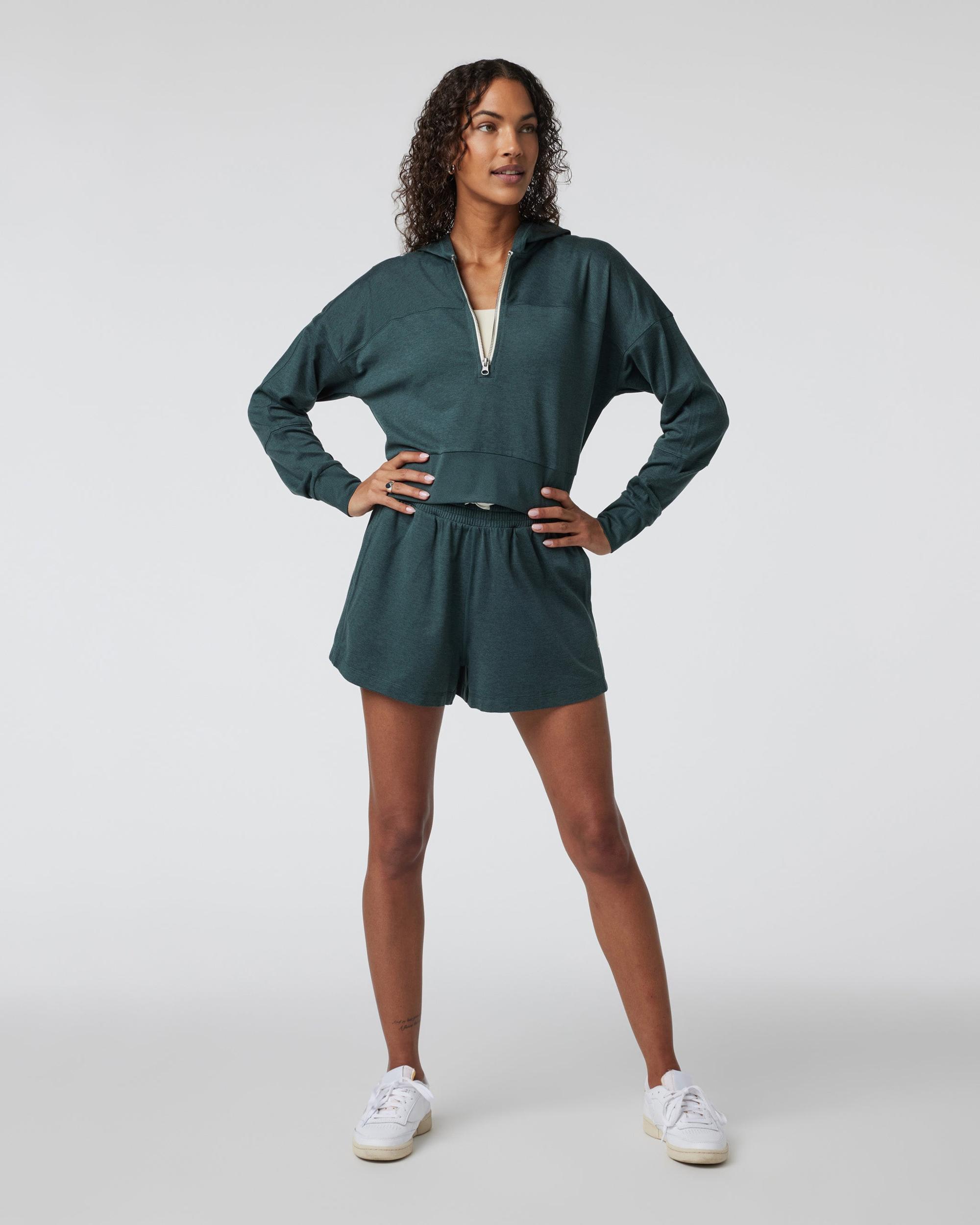 Halo Half Zip Cropped Hoodie Product Image