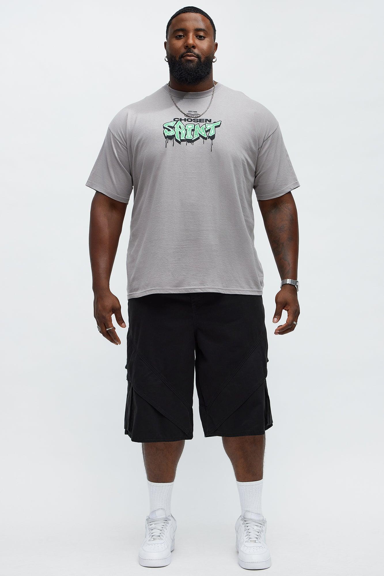 Chosen Saint Short Sleeve Tee - Light Grey Product Image