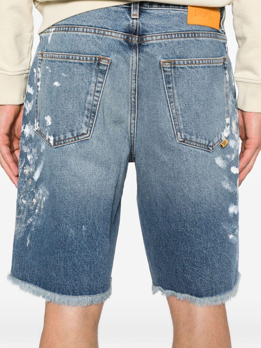 Ventura paint-splatter frayed shorts Product Image