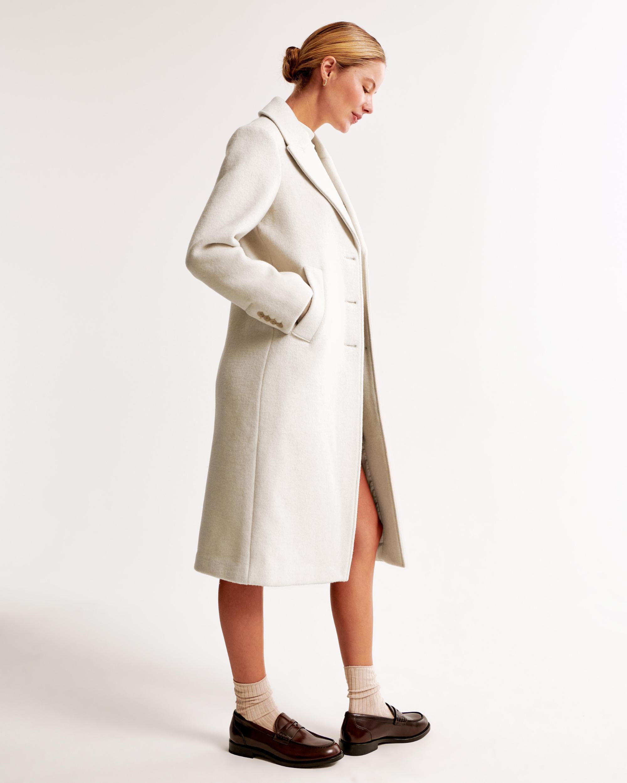 Wool-Blend Tailored Topcoat Product Image