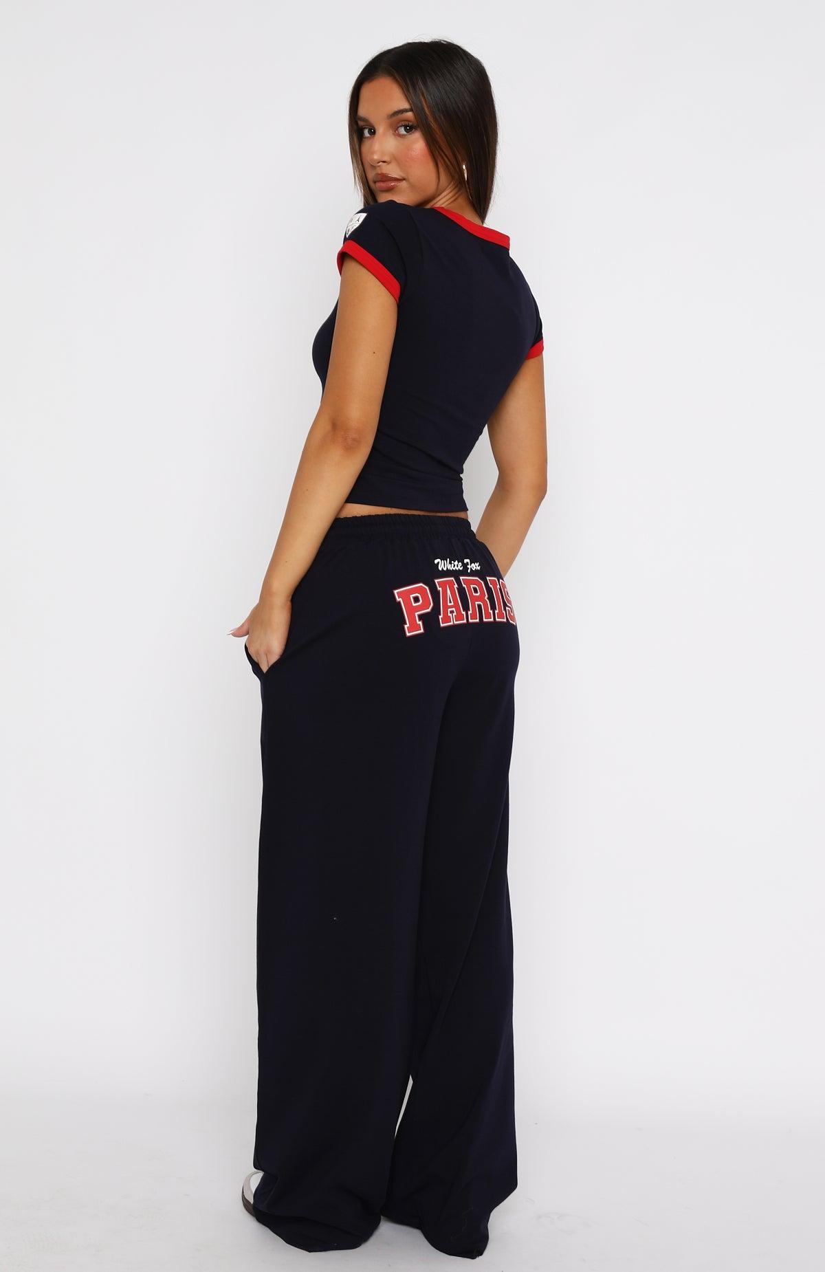Team Paris Track Pants Navy Product Image