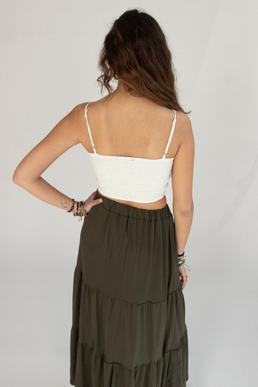 Linen Tie Front Cami Product Image