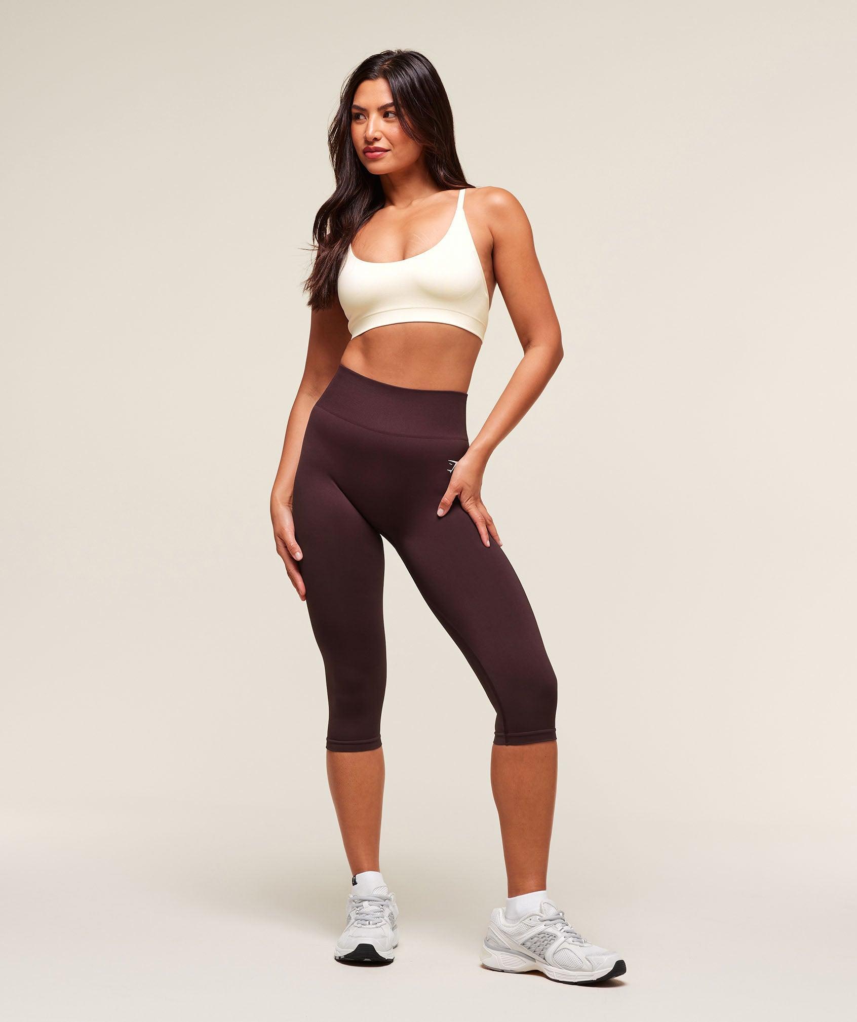 Gymshark Everyday Seamless Racerback Sports Bra - Soft White Female Product Image