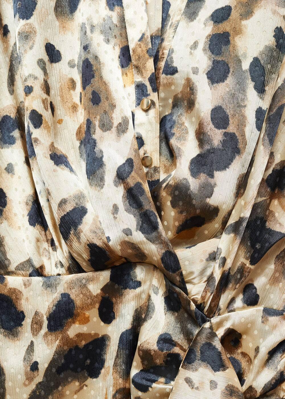 Mango abstract animal print mini dress Product Image