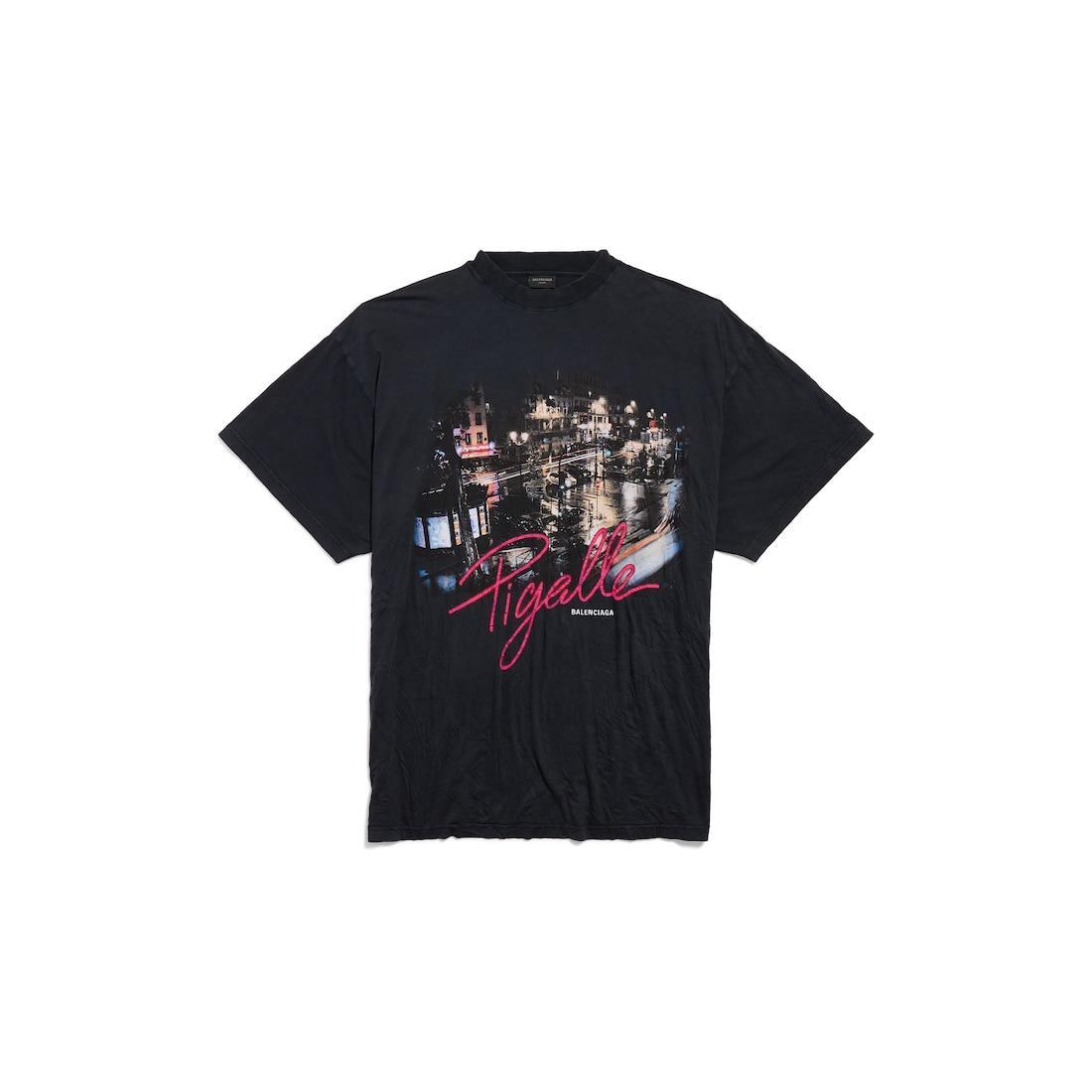 Women's Pigalle T-shirt Oversized in Black Faded Product Image