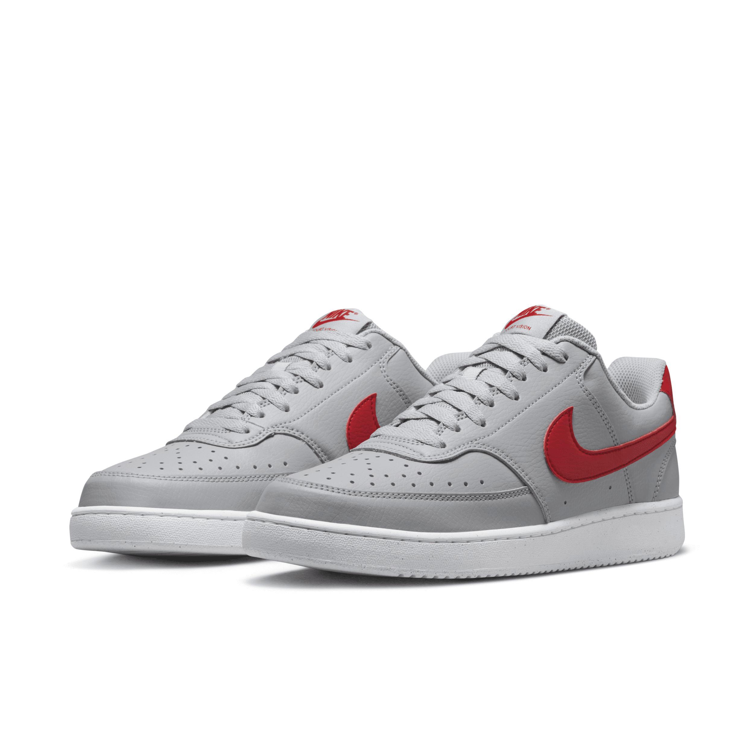 Nike Men's Court Vision Low Next Nature Casual Shoes in Black/Black Size 11.5 Leather Product Image