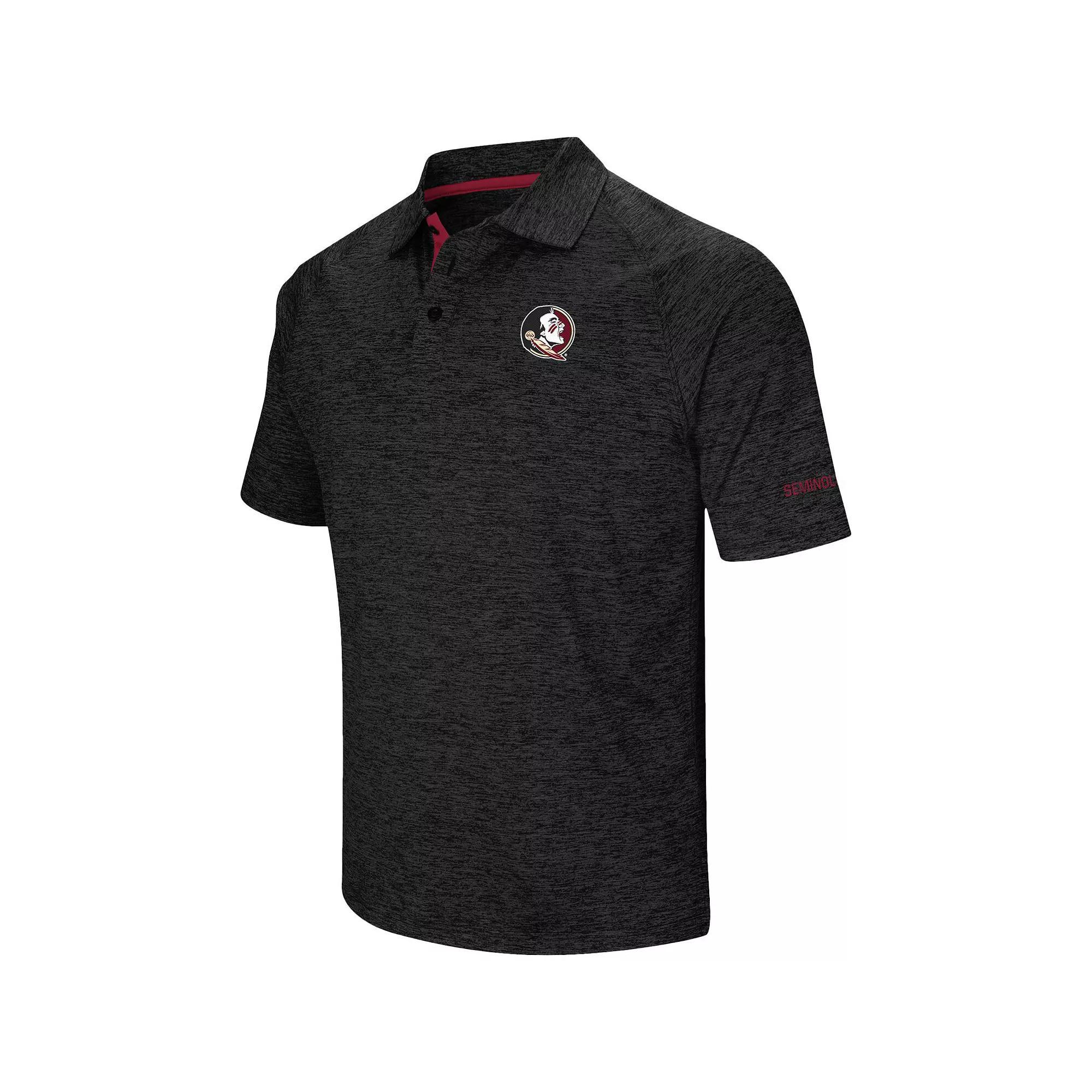 Men's Colosseum Black Kansas State Wildcats Down Swing Polo, Size: XL, Charco Product Image