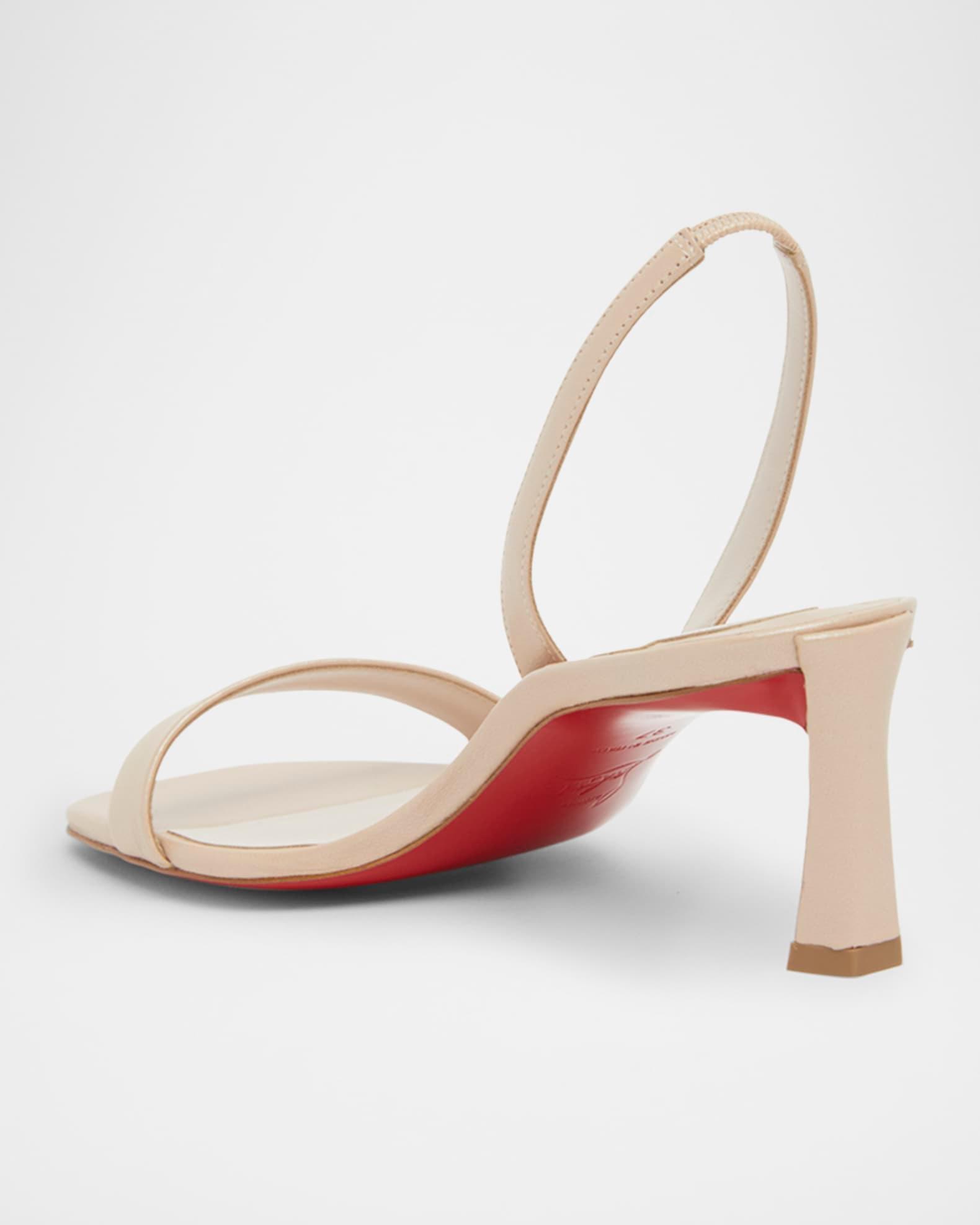 Condora Leather Red Sole Slingback Sandals Product Image