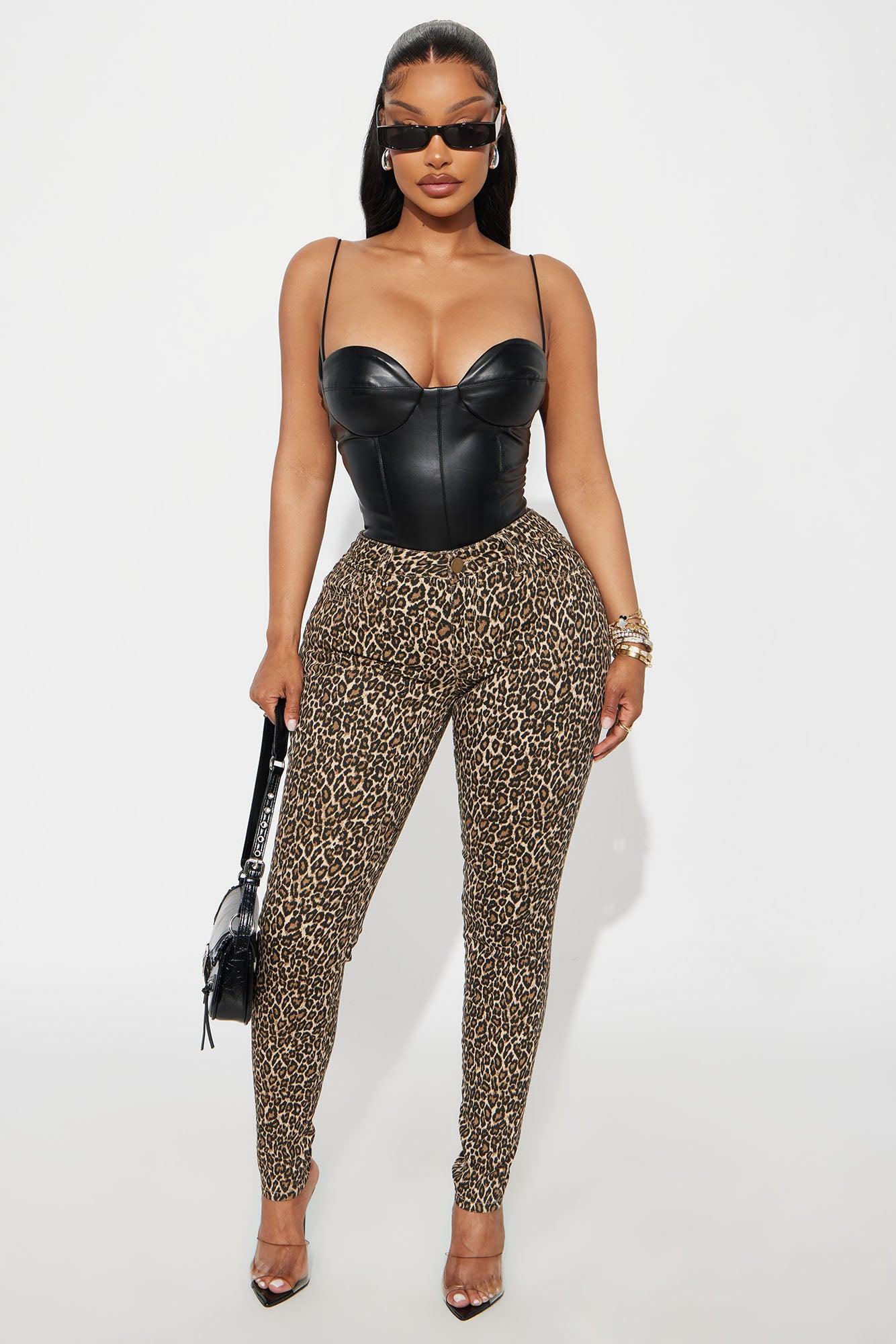 Lovers Rock Faux Leather Bodysuit - Black Product Image