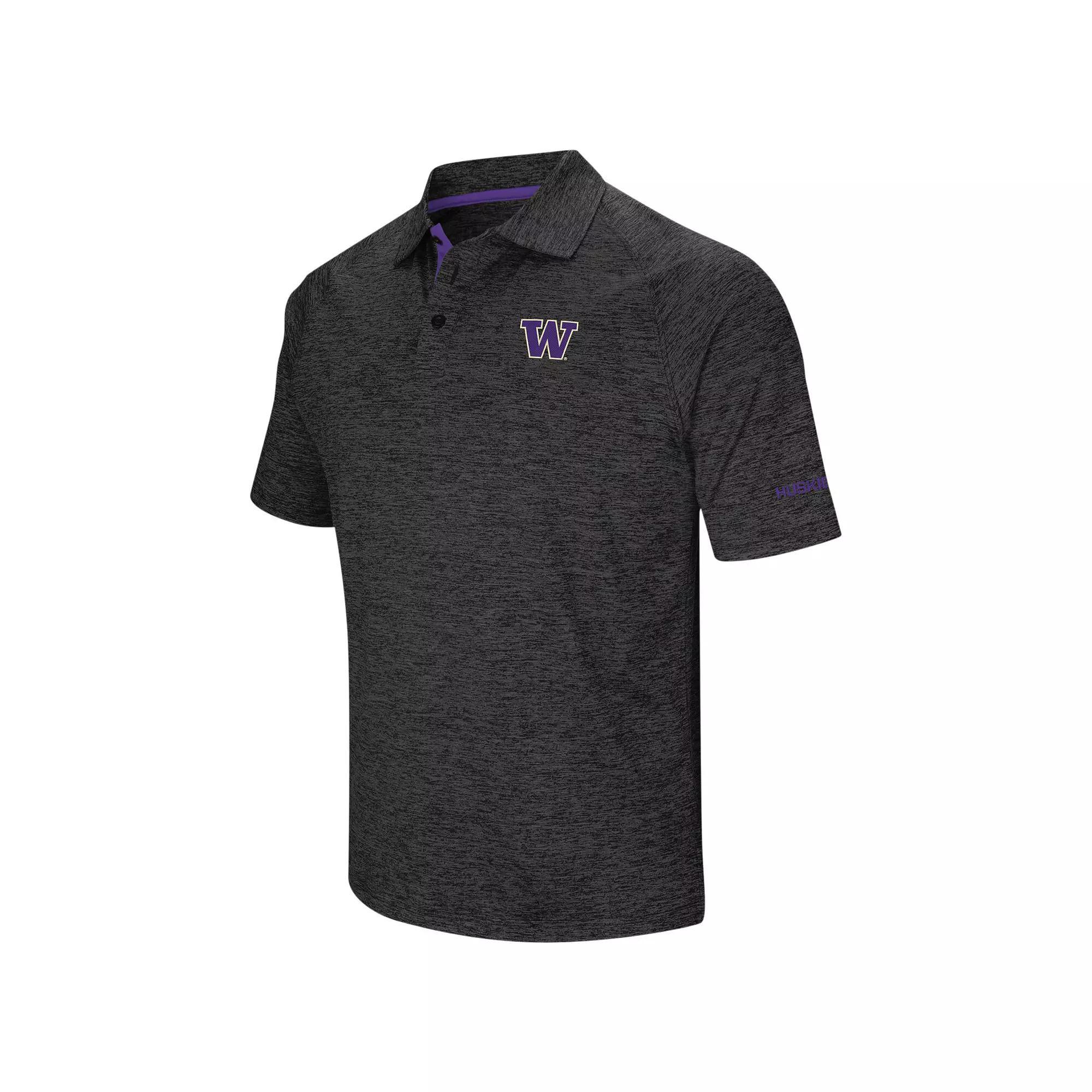 Men's Colosseum Black Michigan State Spartans Big & Tall Down Swing Polo, Size: 5XB Product Image