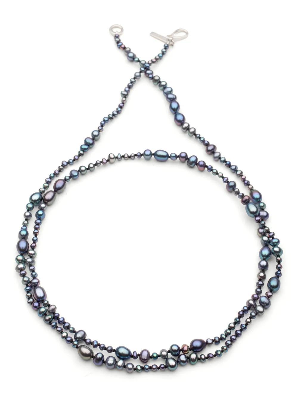 SOPHIE BUHAI Peacock Necklace In Grey Product Image