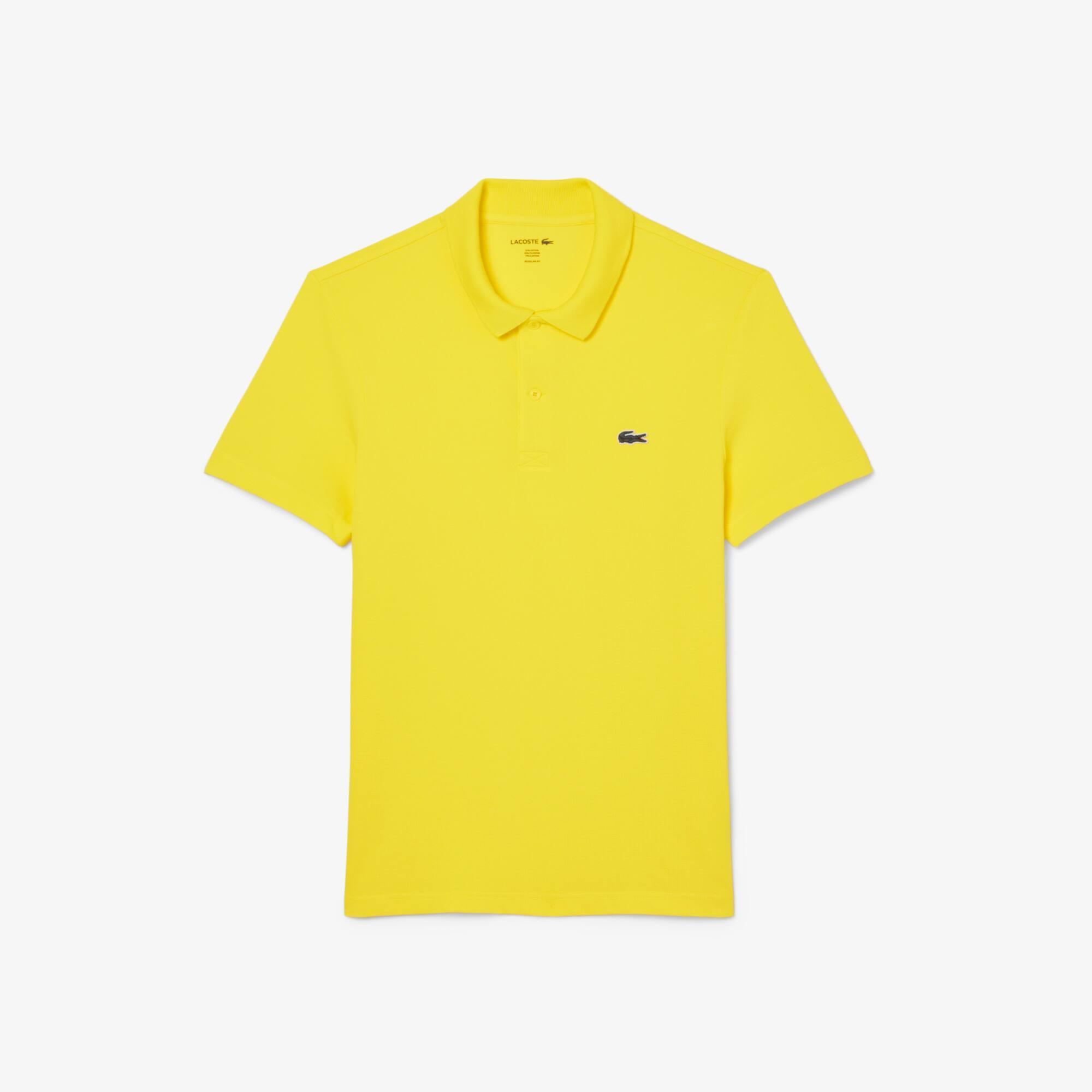 Regular Fit Cotton Blend Polo Shirt Product Image