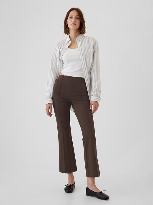High Rise Ponte Crop Kick Pants Product Image
