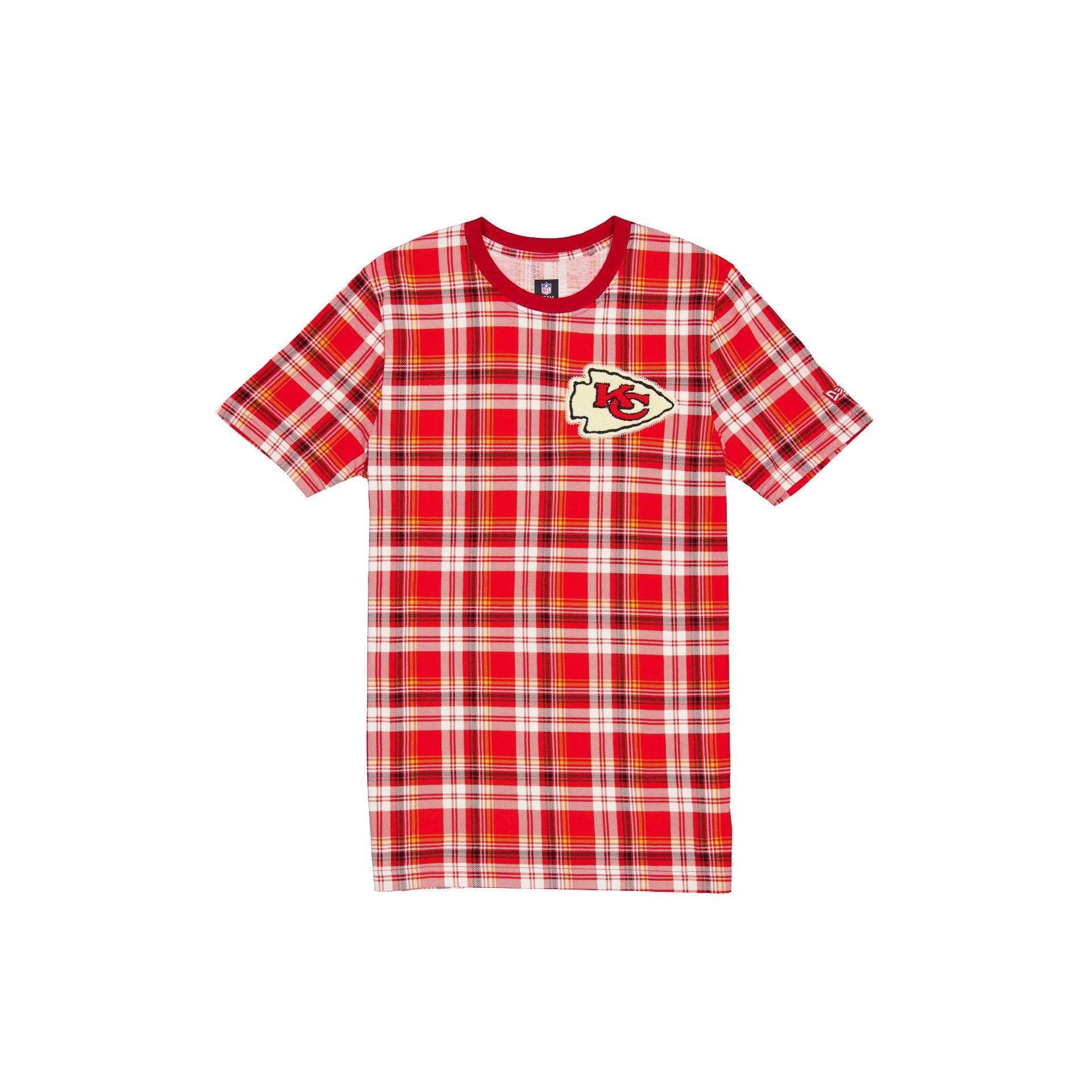 Miami Dolphins 3rd Down Plaid T-Shirt Male Product Image