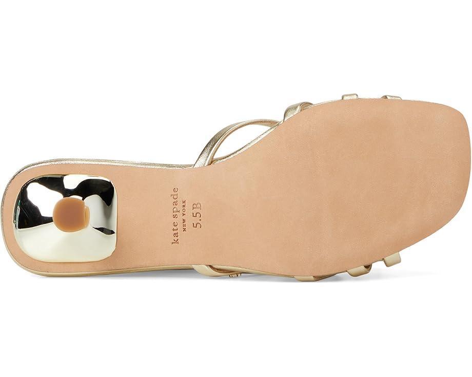 Carolina Pebbled Leather Kitten Heel Sandals Product Image