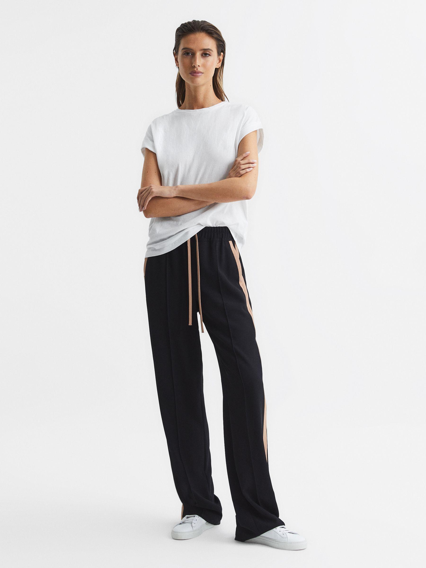 Cotton-Jersey Crew Neck T-Shirt in White Product Image