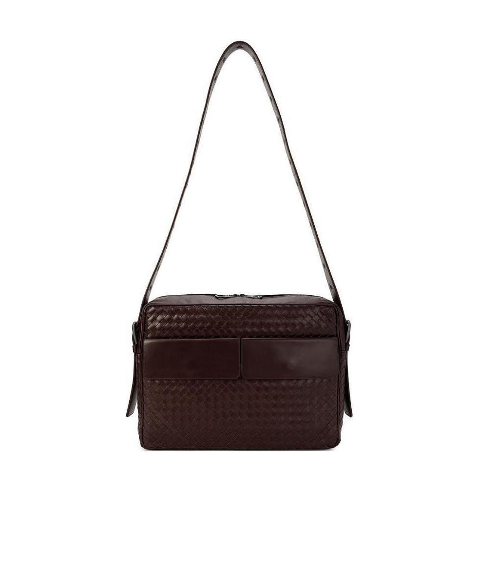 BOTTEGA VENETA Woven Shoulder Bag In Red Product Image