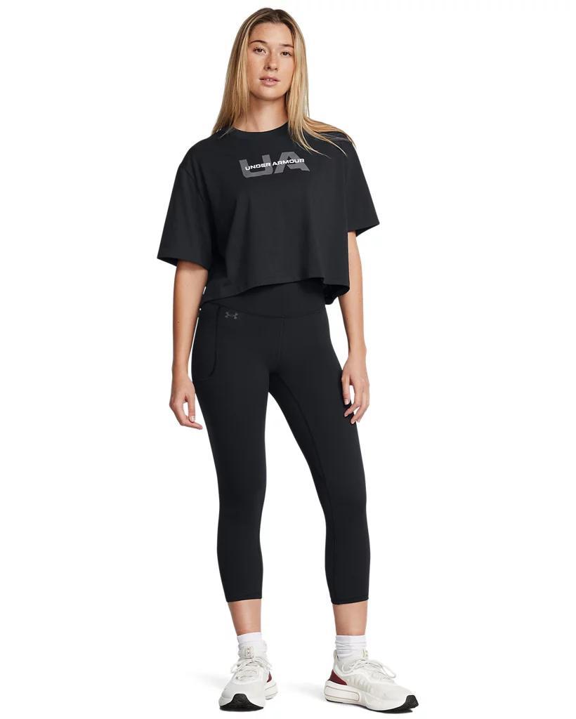 Women's Under Armour Motion Capri Leggings, Size: Large, Ether Blue Product Image