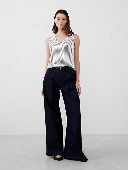 Linen-Blend Tank Product Image