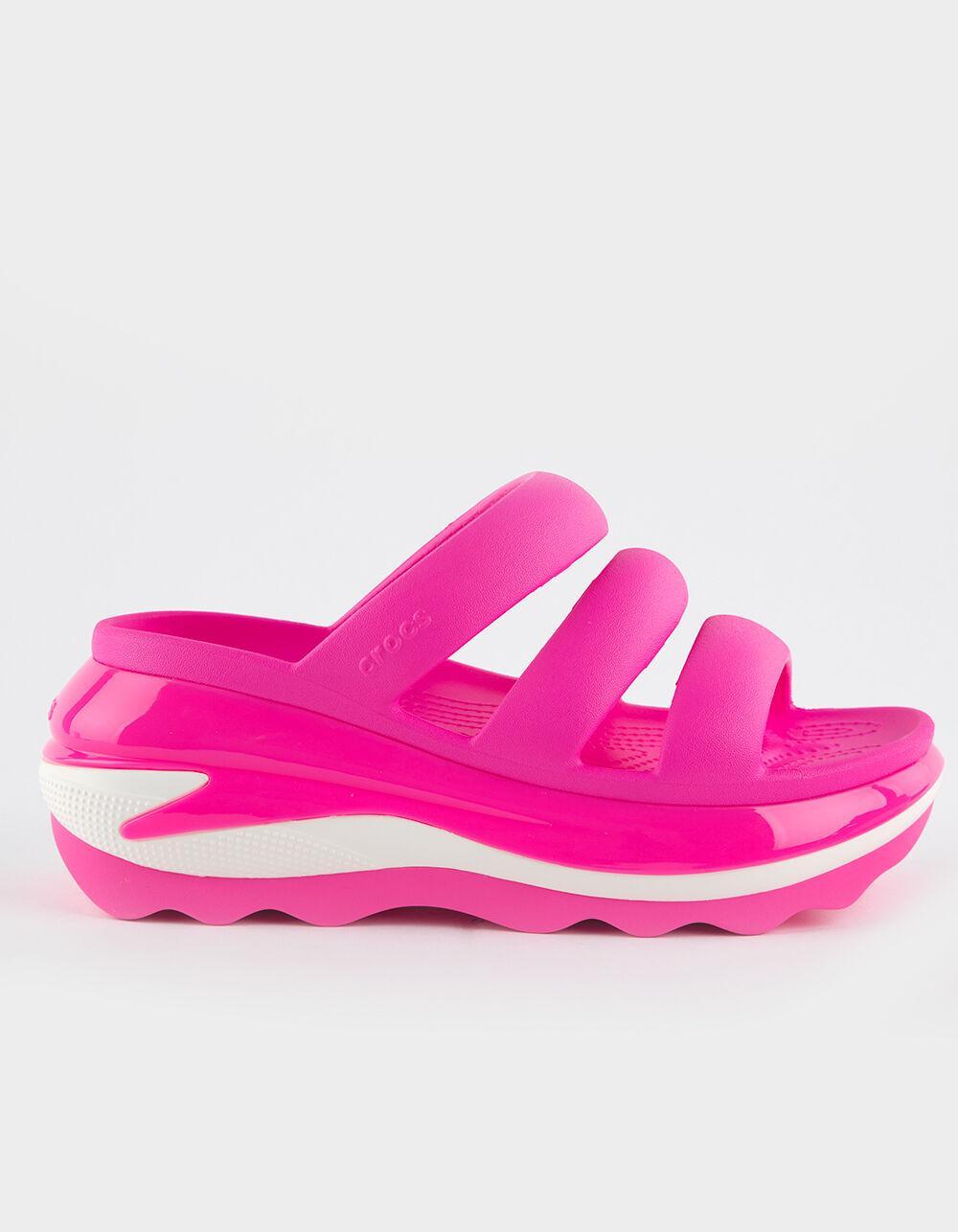 CROCS Mega Crush Triple Strap Womens Platform Sandals - PINK Product Image