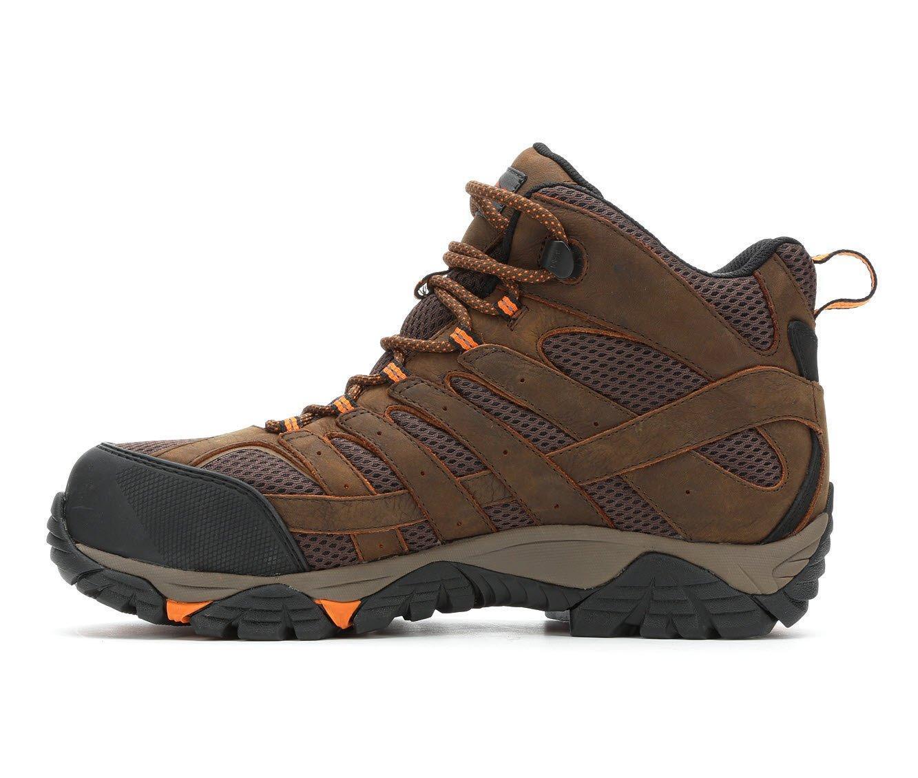 Men's Merrell Work Moab Vertex Mid Waterproof Comp Toe Work Boots Product Image