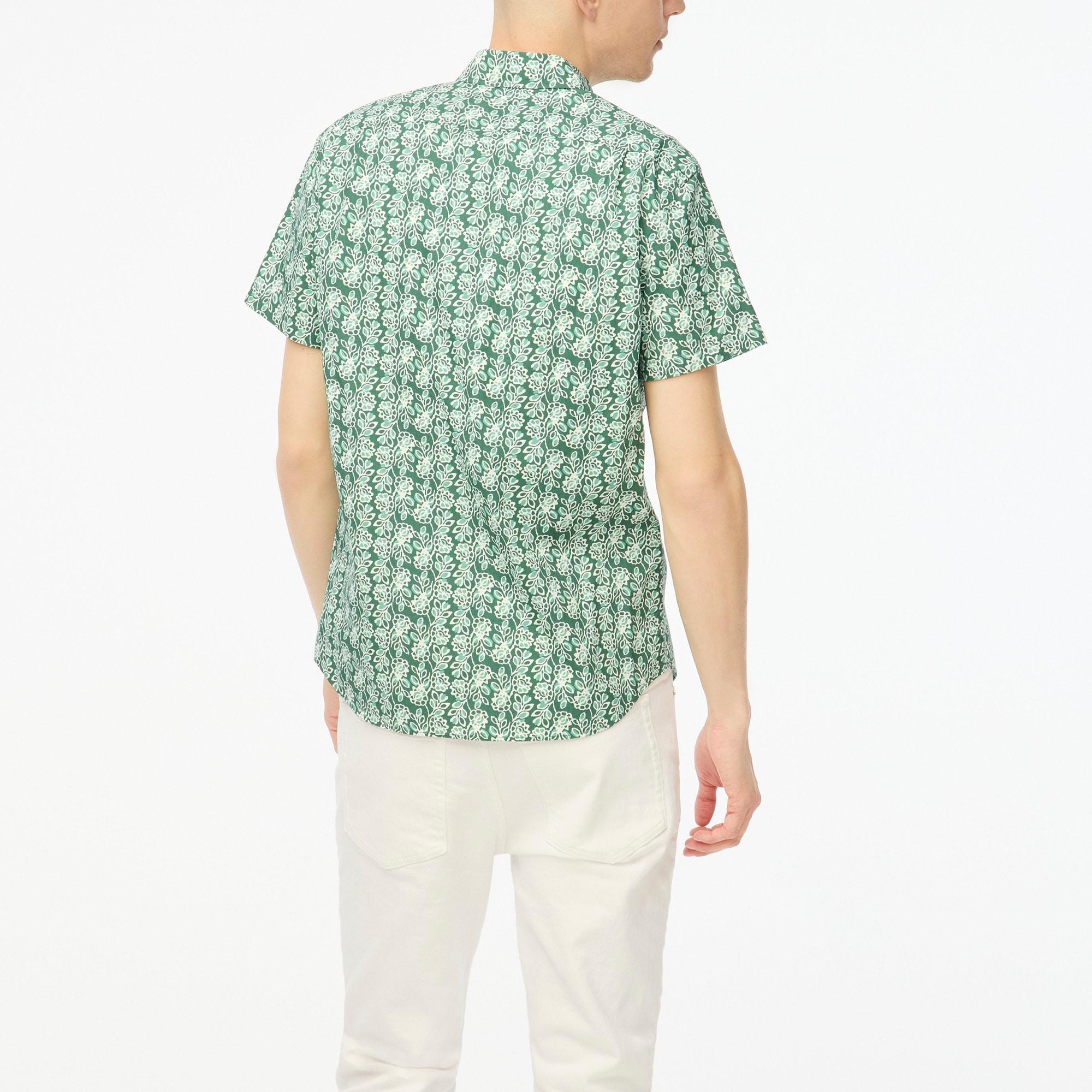 Short-sleeve printed flex casual shirt Product Image