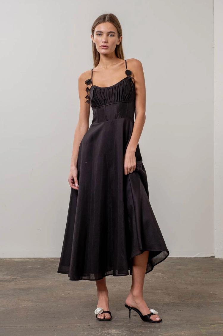 Bust Corset Midi Dress Product Image