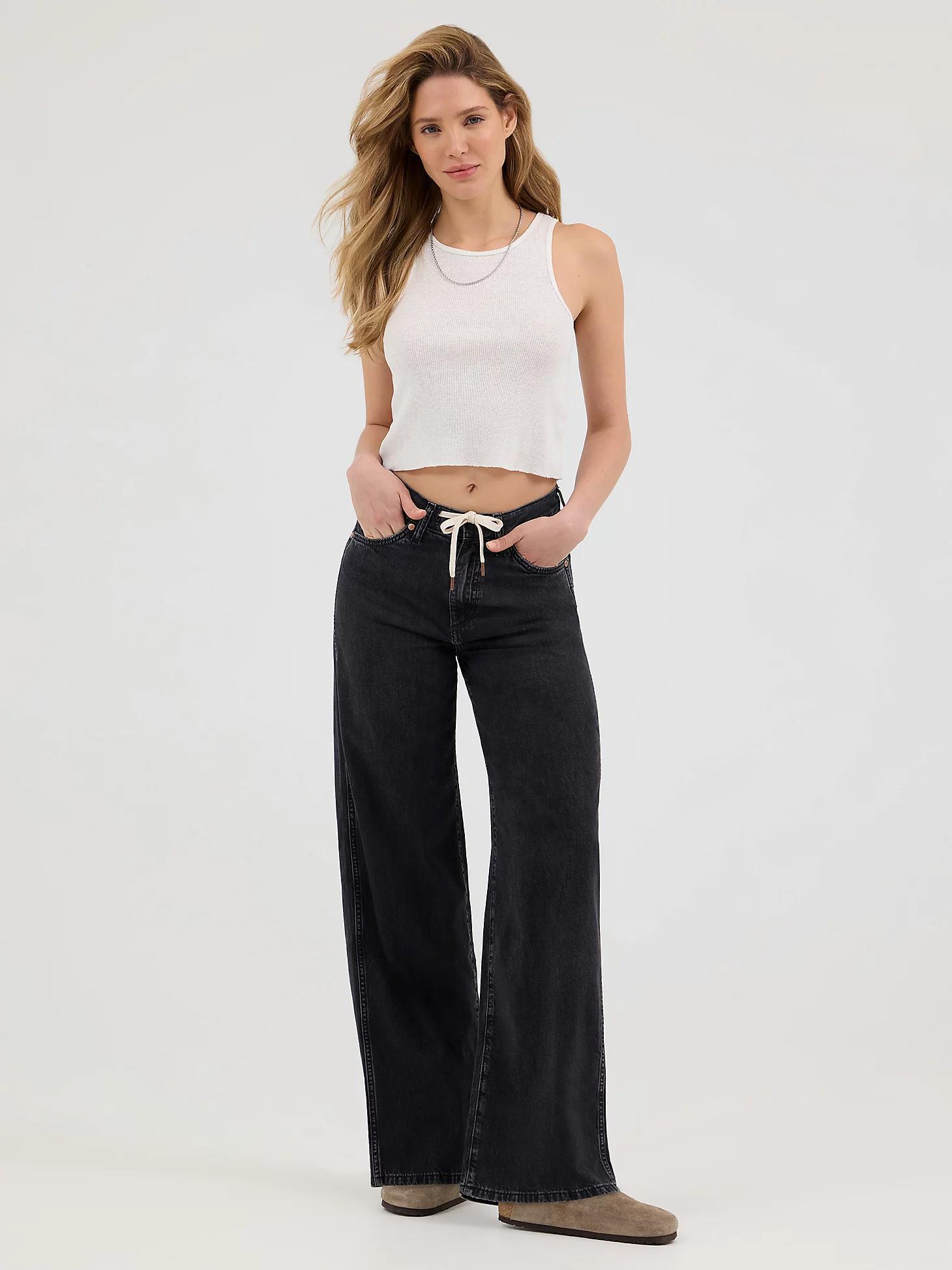 Women's Tie Front Loose Jean | Women's JEANS | Wrangler® Product Image