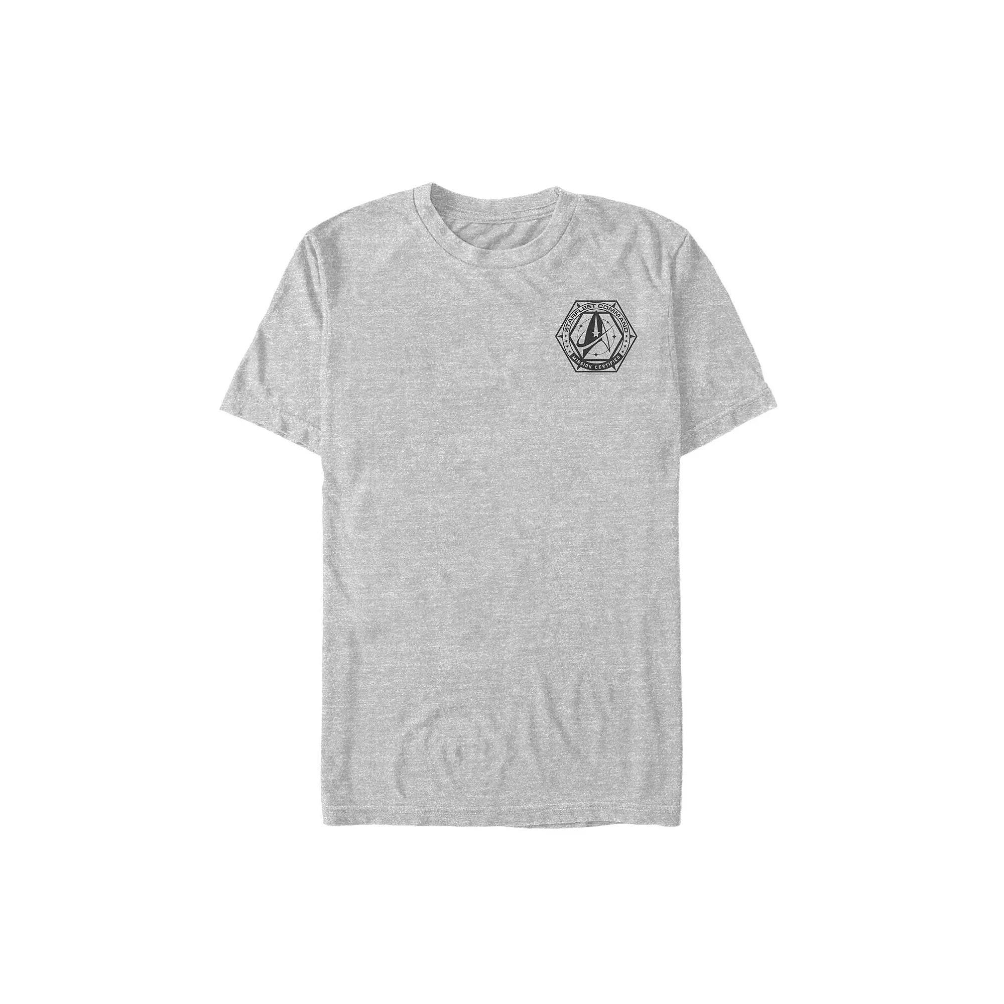 Men's Star Trek Discovery Mission Certified Graphic Tee, Size: XL, Athletic Grey Product Image