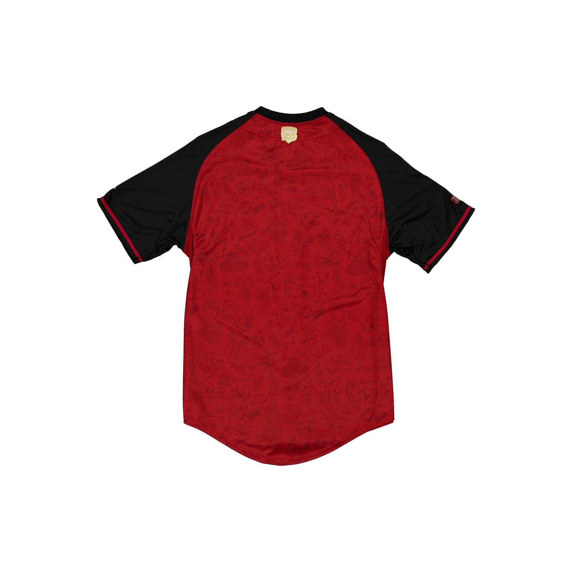 Guerreros de Oaxaca LMB 100th Anniversary Red Alt Jersey Male Product Image