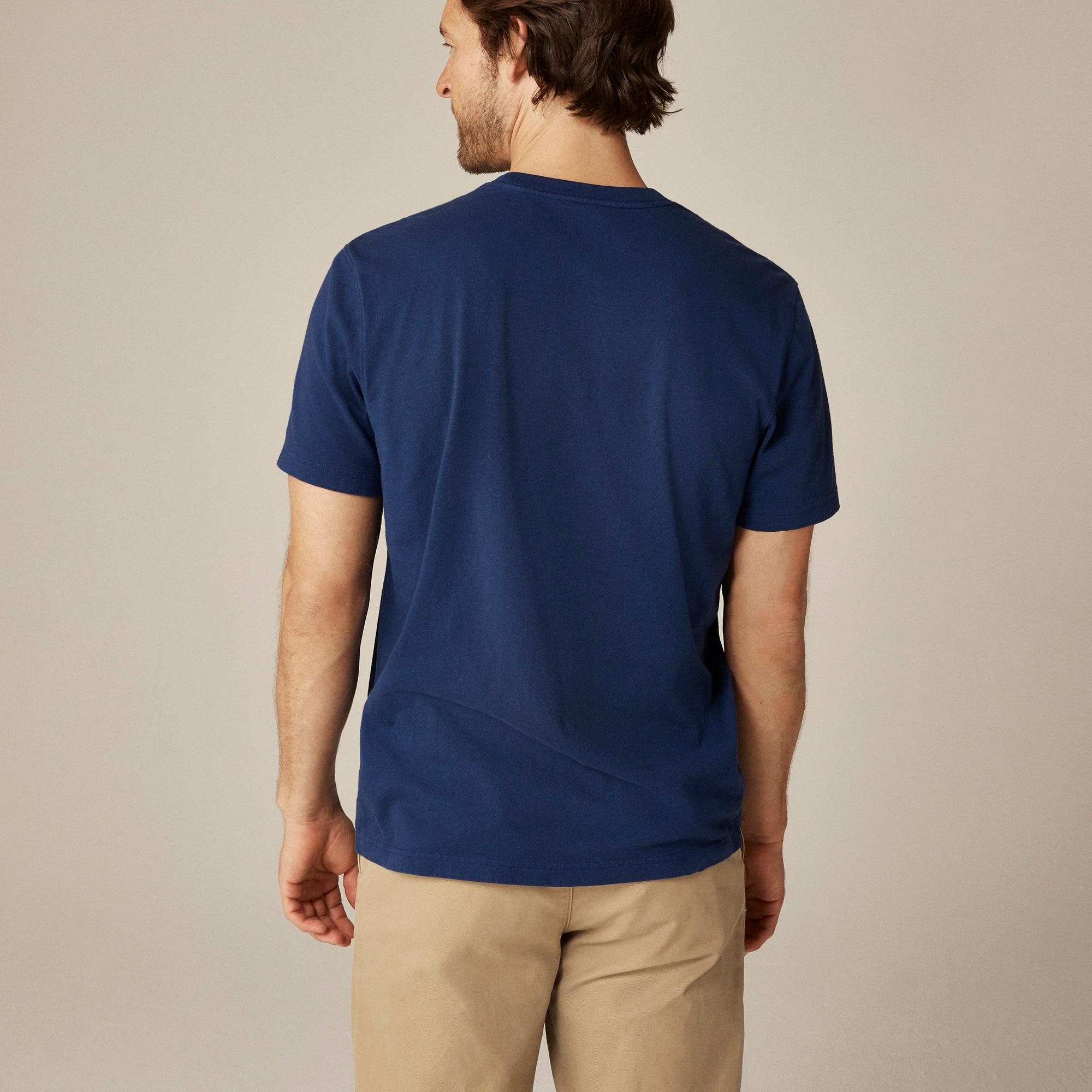 Vintage-wash cotton "Adirondacks" graphic T-shirt Product Image