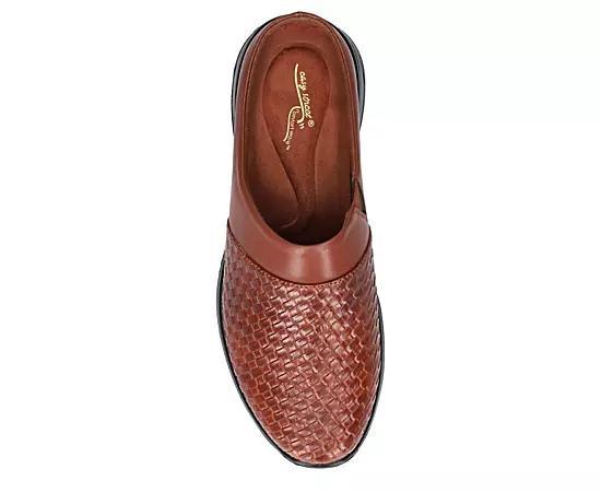 Easy Street Janalee Women's Tan Woven Embossed Comfort Mules, Size: 7.5 Product Image