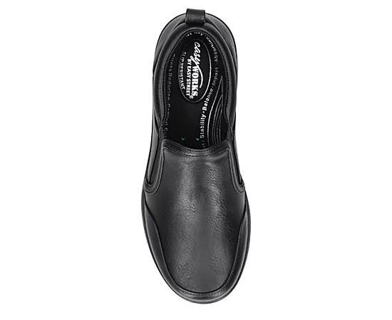 Easy Works by Easy Street Garland Slip-Resistant Flat Shoes, Women's, Size: 6 Wide, Black Product Image