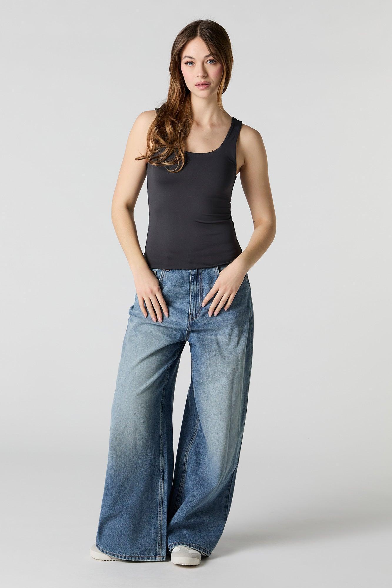 Contour Scoop Neck Tank with Built-In Bra Cups Female Product Image