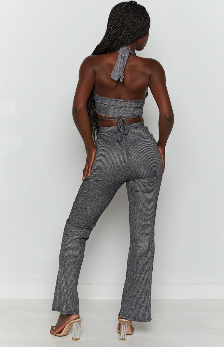 Cher Rib Pants Black Product Image