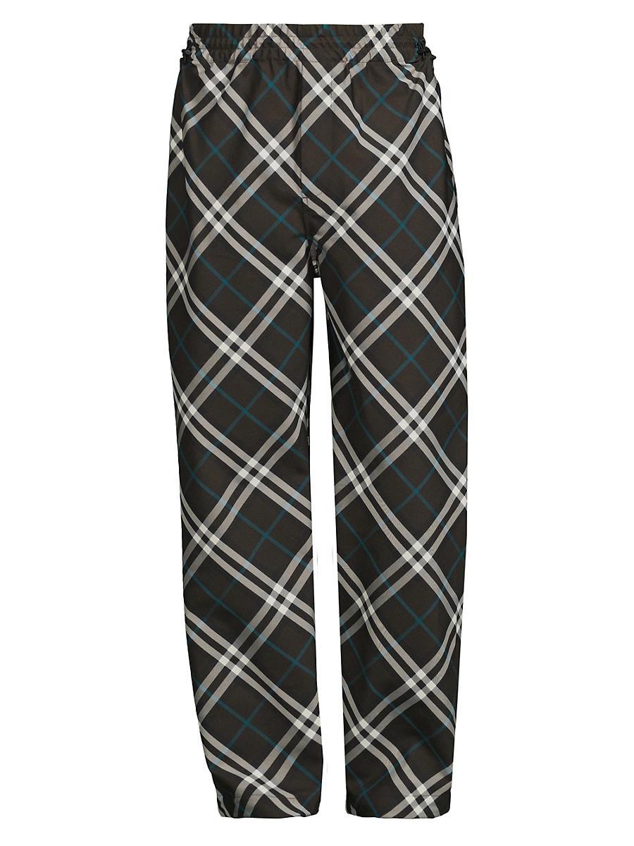 Mens IP Check Elastic-Waist Pants Product Image
