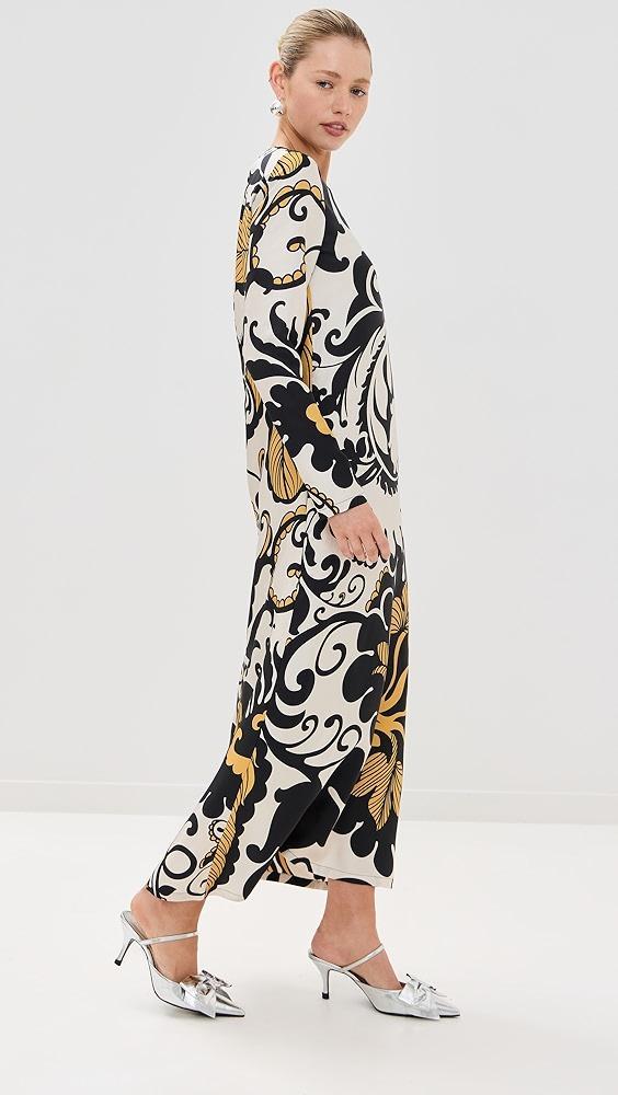 La DoubleJ Silk Long Sleeve Swing Dress | Shopbop Product Image