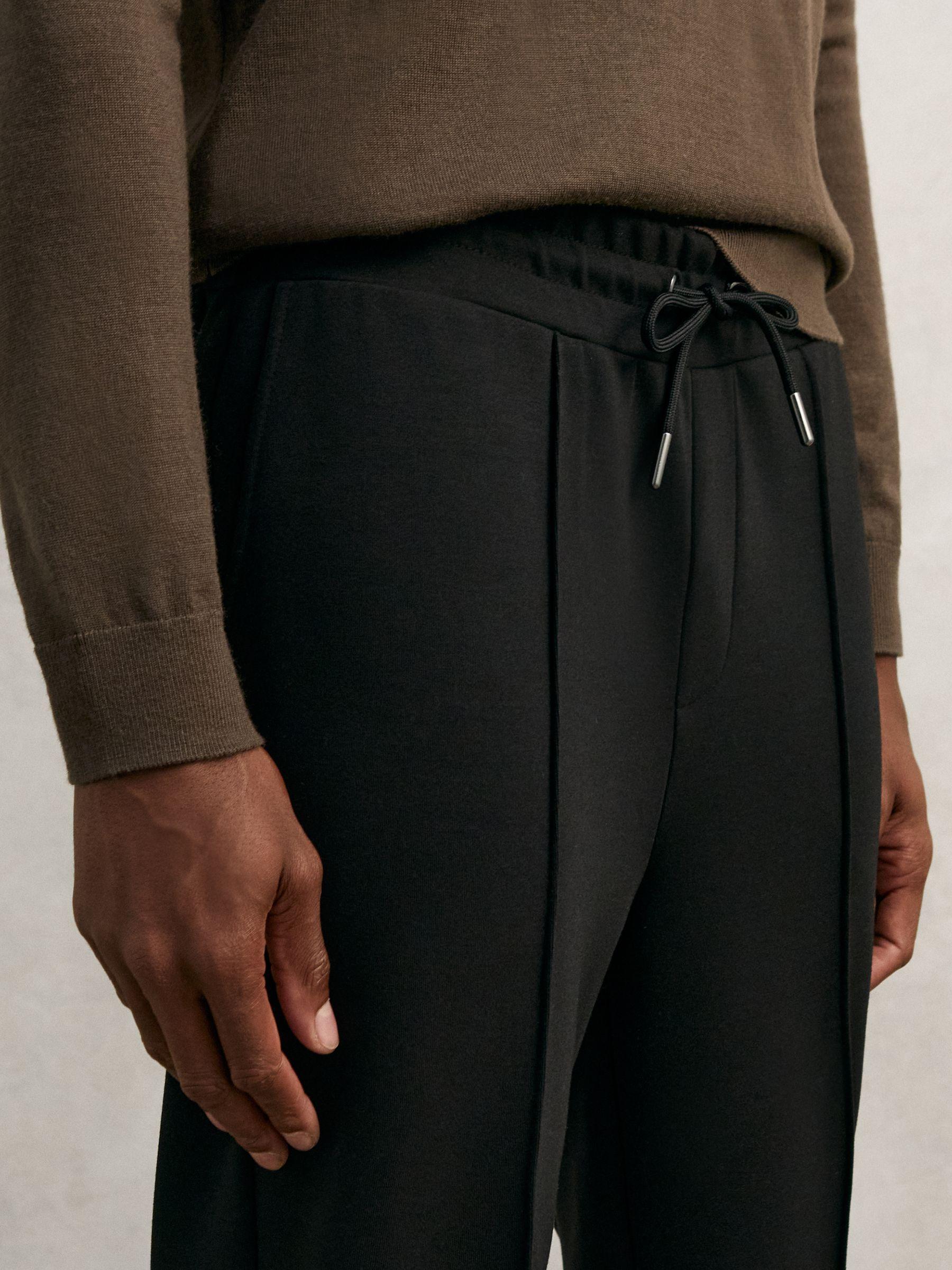 Regular-Fit Wool-Blend Suit Trousers in Blue Product Image