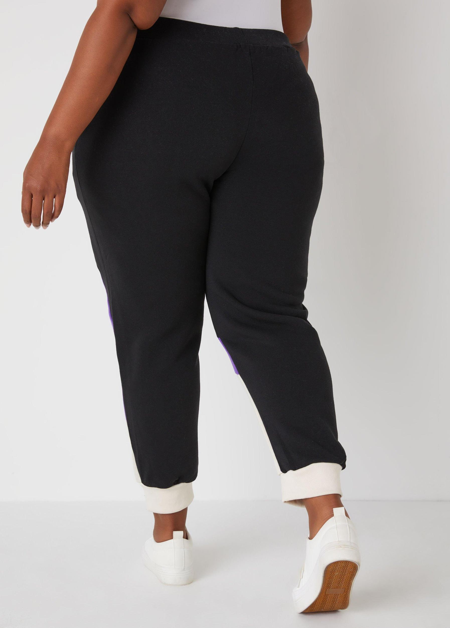 Plus Size Colorblock Fleece Hoodie Ashley Stewart Product Image
