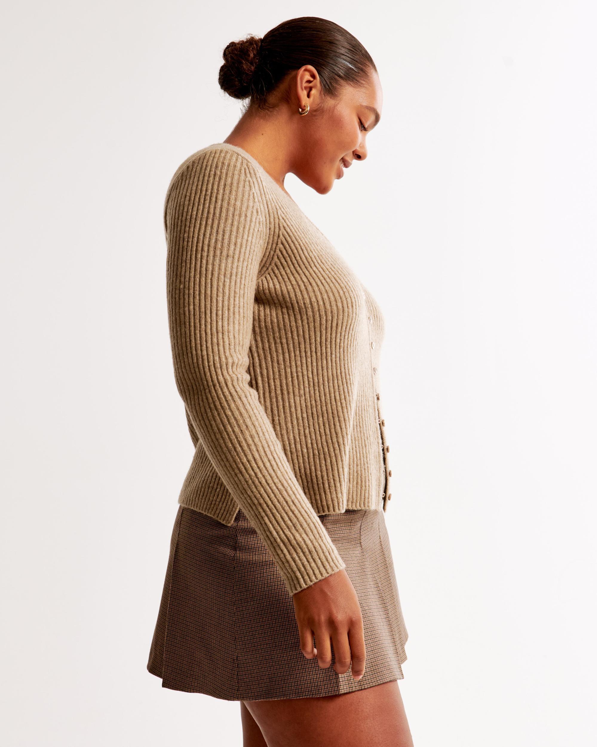 Ribbed Skimming Cardigan Product Image